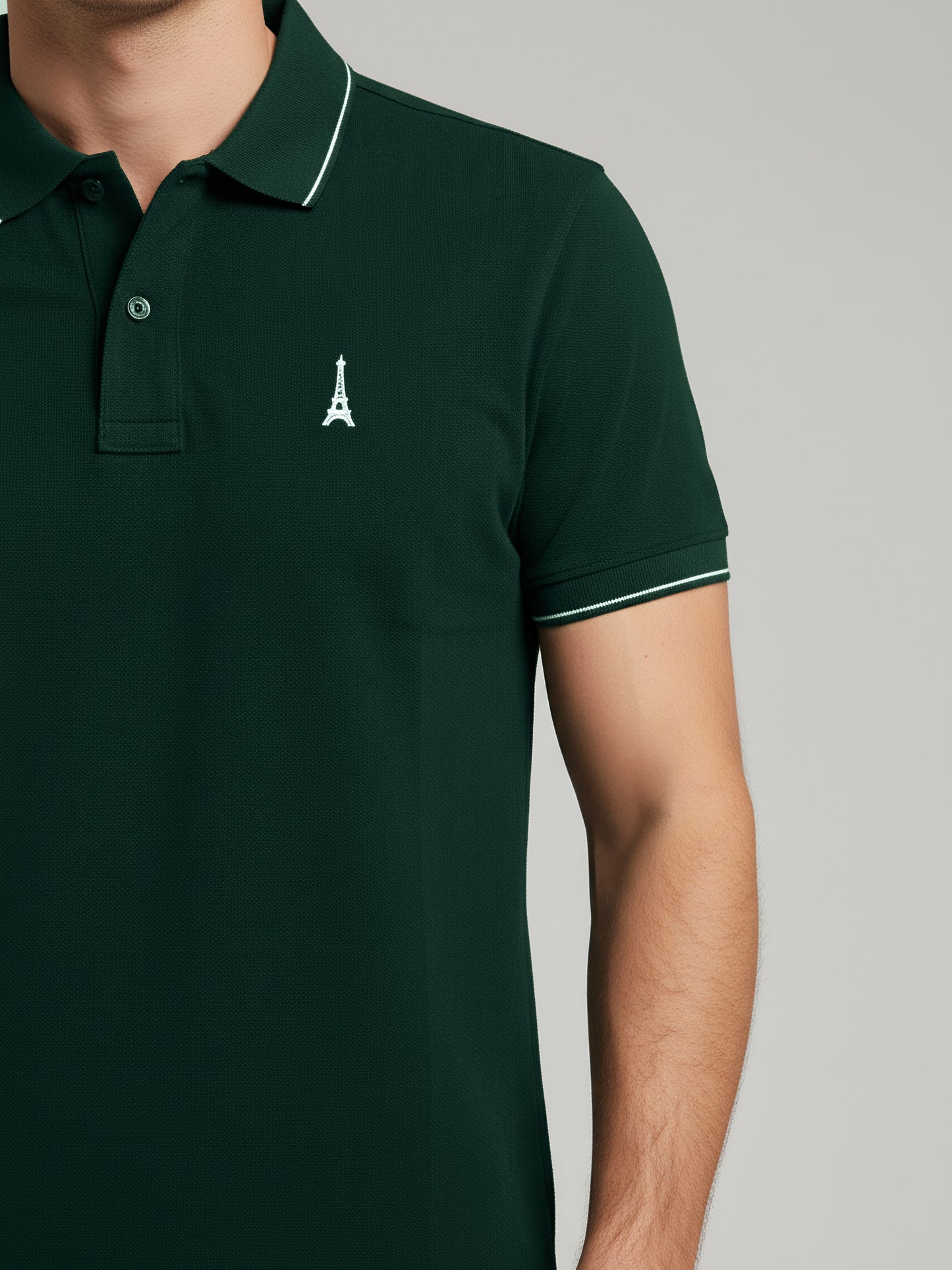 Celio Men Green Solid Regular Fit Cotton T-Shirts