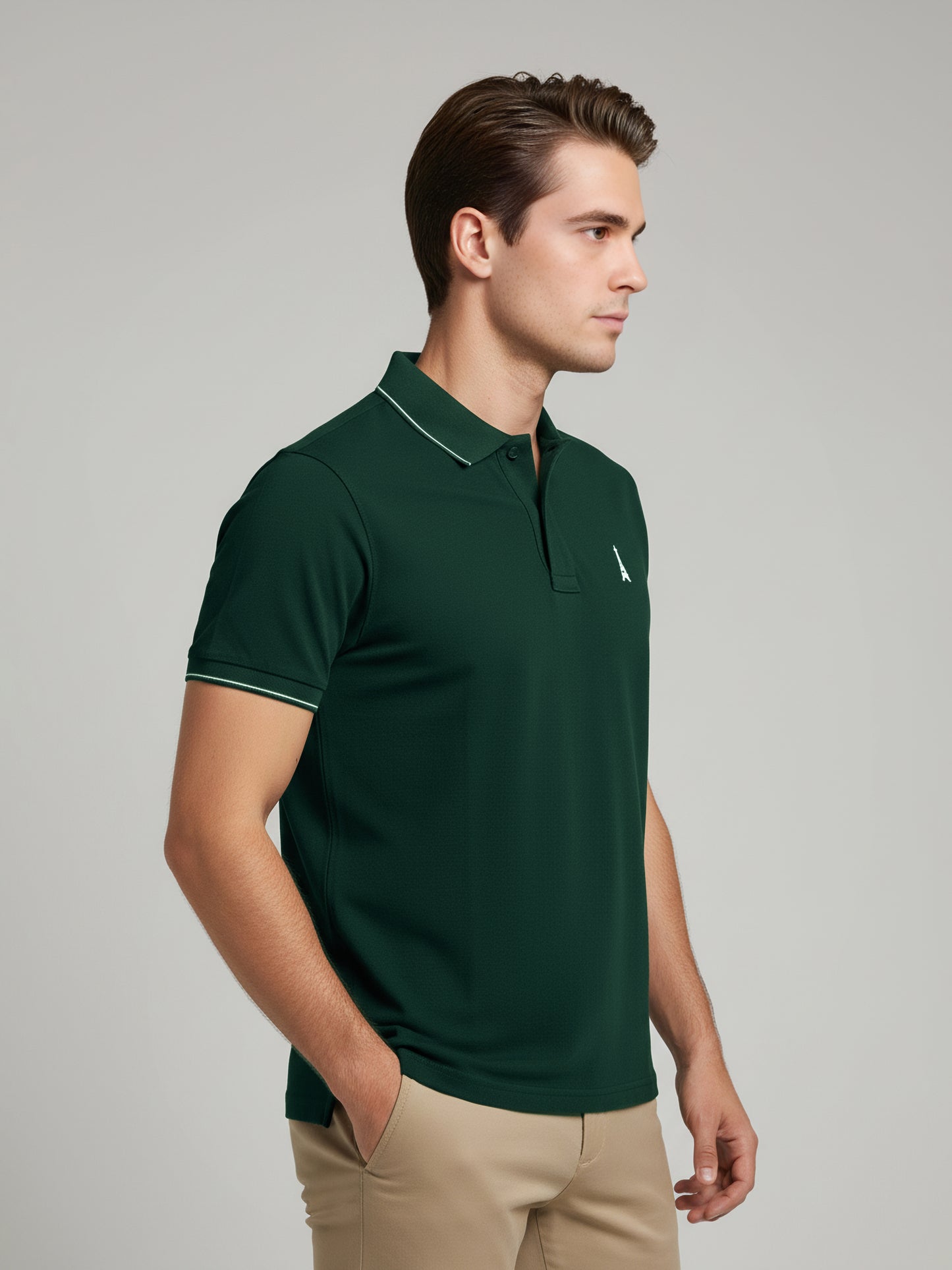 Celio Men Green Solid Regular Fit Cotton T-Shirts