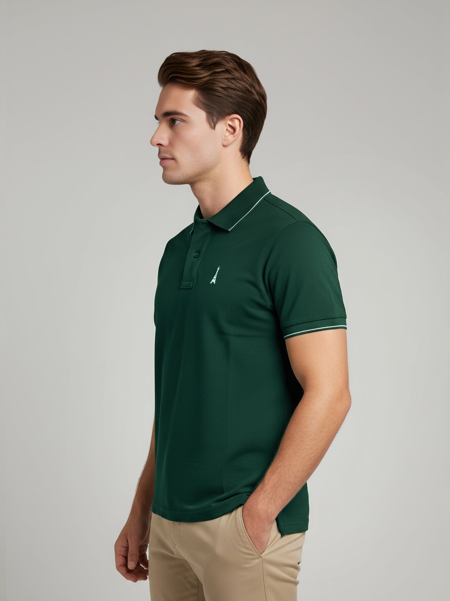 Celio Men Green Solid Regular Fit Cotton T-Shirts