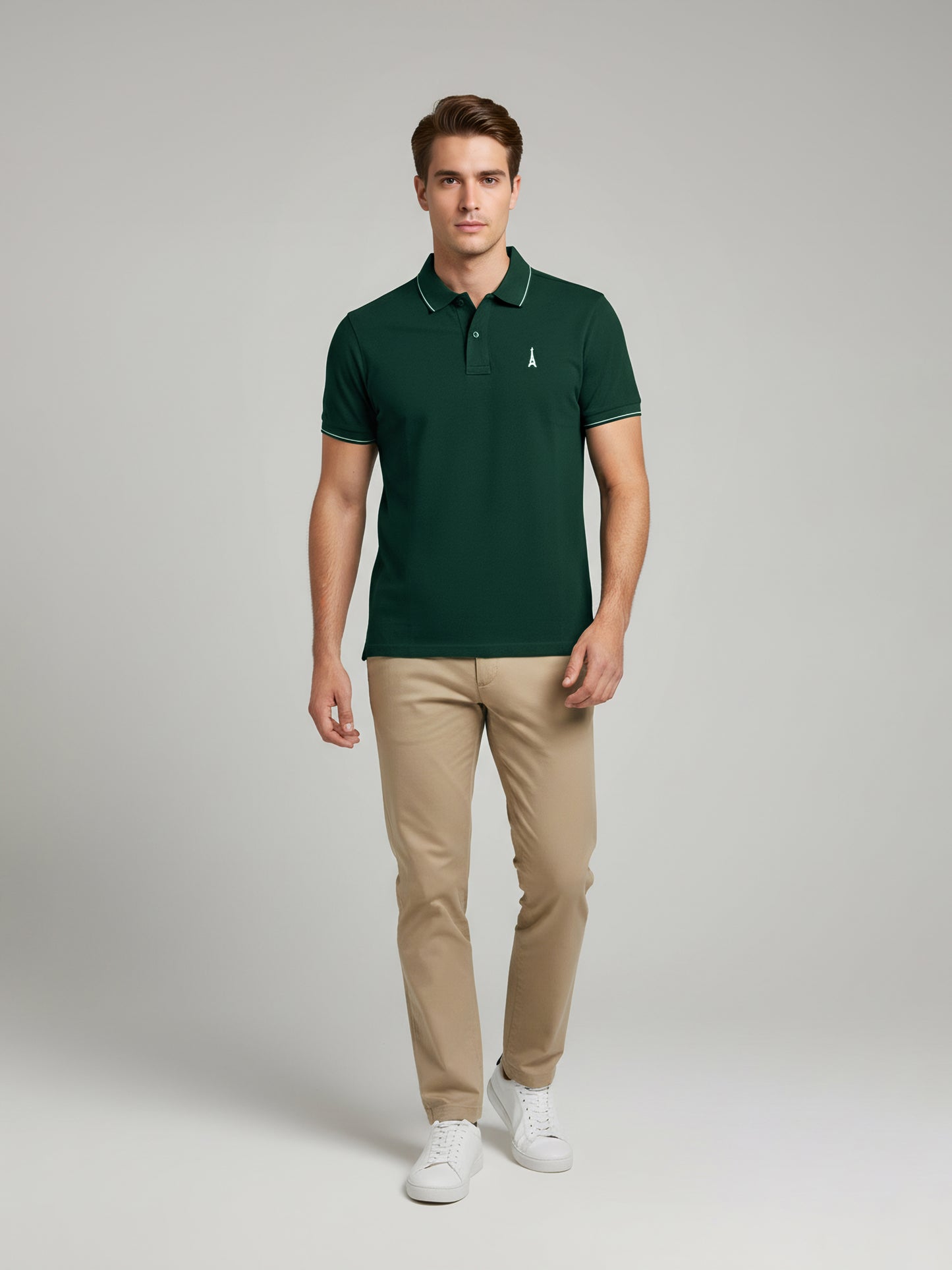 Celio Men Green Solid Regular Fit Cotton T-Shirts