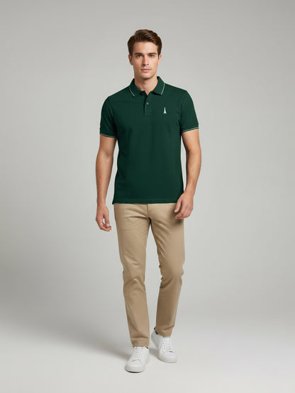 Celio Men Green Solid Regular Fit Cotton T-Shirts