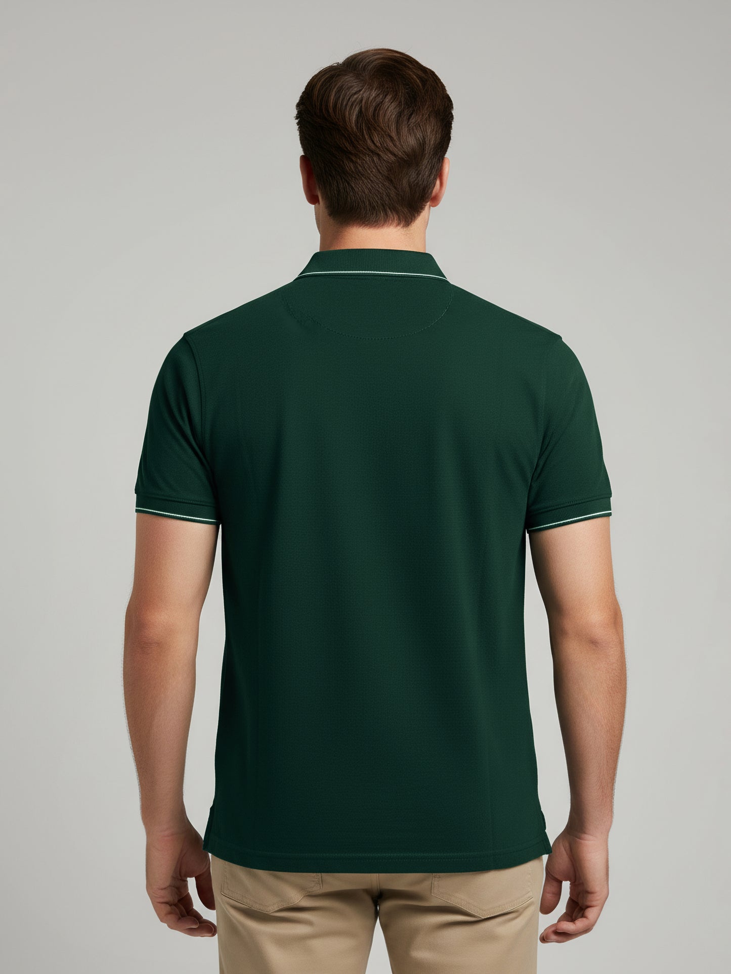 Celio Men Green Solid Regular Fit Cotton T-Shirts