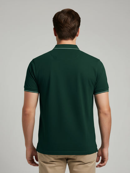 Celio Men Green Solid Regular Fit Cotton T-Shirts