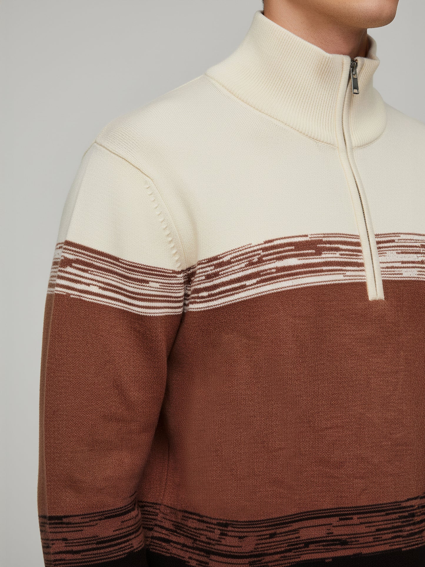 Celio* Men Multi Colourblocked Regular Fit Cotton Sweaters