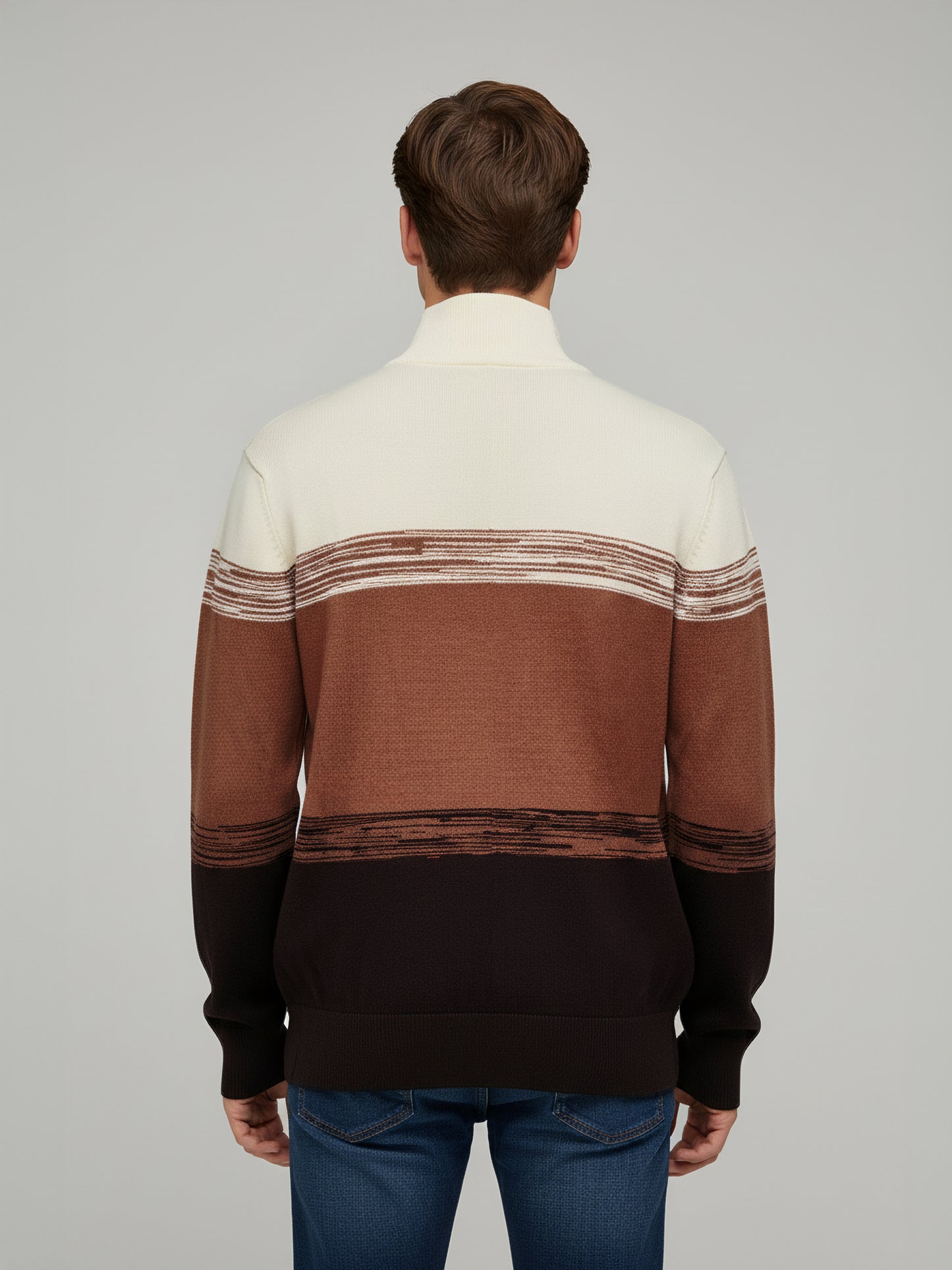 Celio* Men Multi Colourblocked Regular Fit Cotton Sweaters