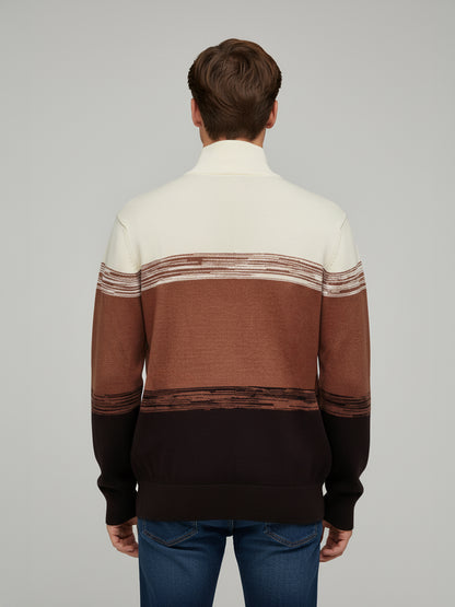 Celio* Men Multi Colourblocked Regular Fit Cotton Sweaters