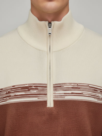 Celio* Men Multi Colourblocked Regular Fit Cotton Sweaters