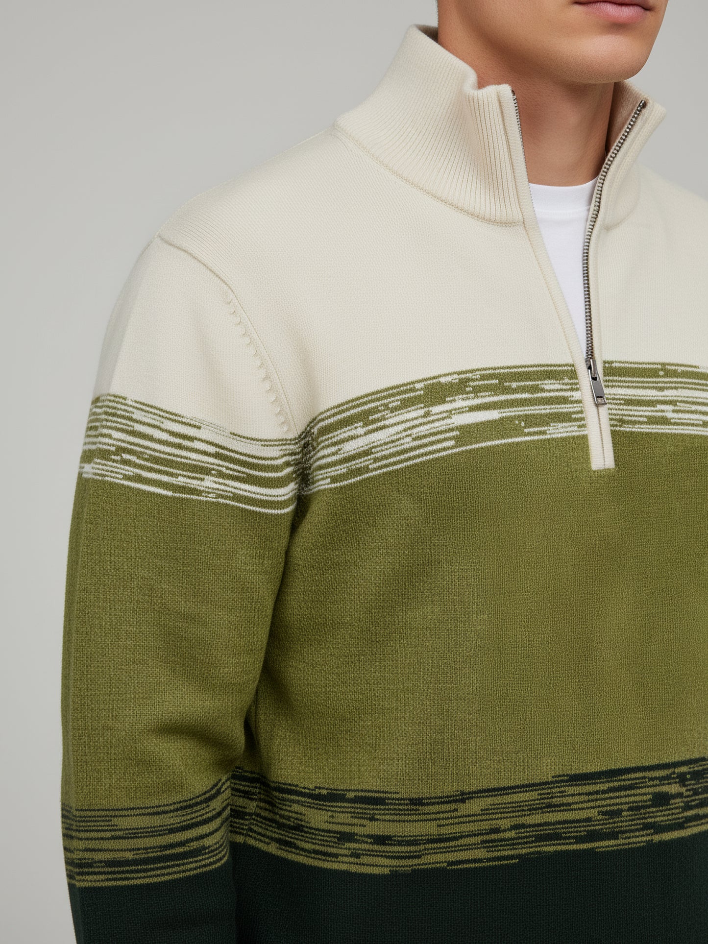 Celio* Men Multi Colourblocked Regular Fit Cotton Sweaters