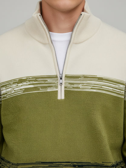 Celio* Men Multi Colourblocked Regular Fit Cotton Sweaters