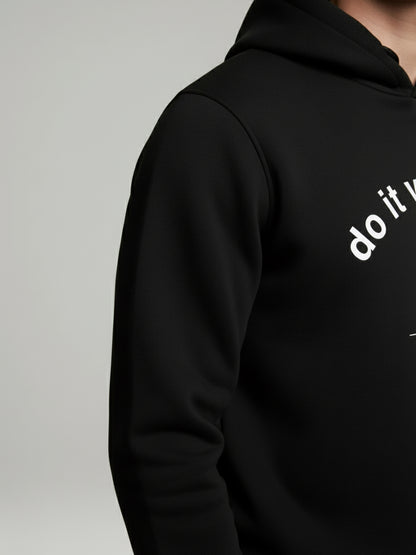 Celio* Men Black Printed Regular Fit Polyester Sweatshirts