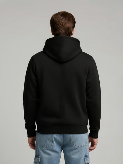 Celio* Men Black Printed Regular Fit Polyester Sweatshirts