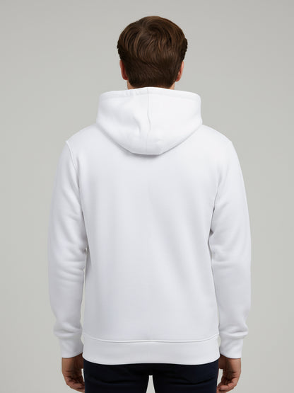 Celio* Men White Printed Regular Fit Polyester Sweatshirts