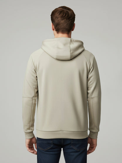 Celio* Men Beige Solid Regular Fit Cotton Sweatshirts