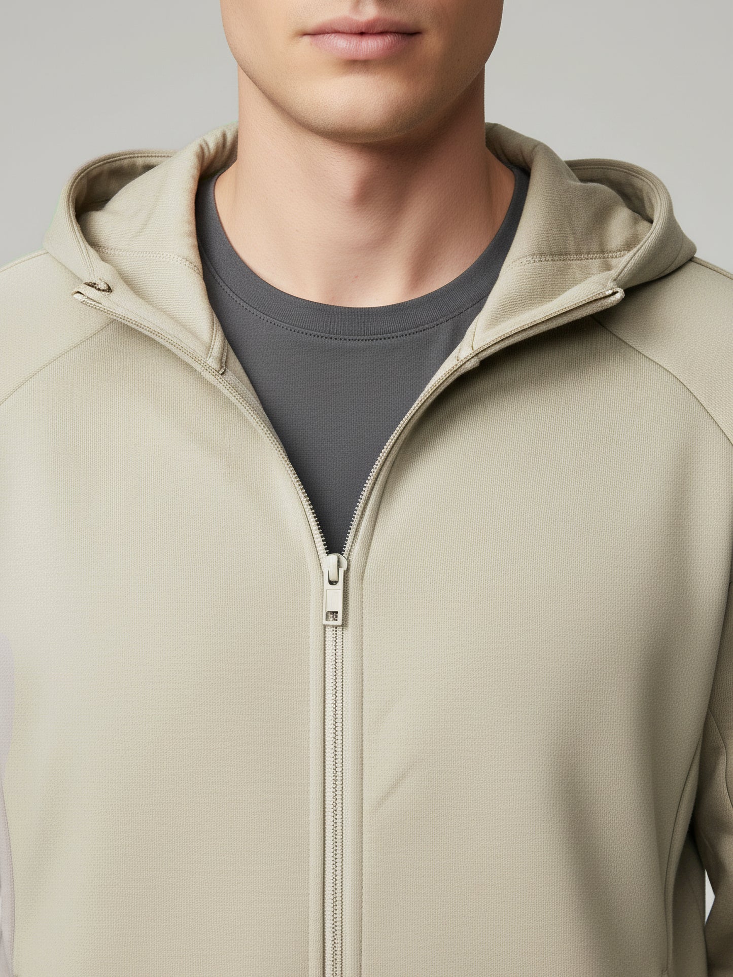 Celio* Men Beige Solid Regular Fit Cotton Sweatshirts