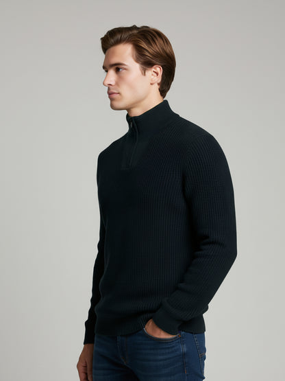 Celio* Men Green Solid Regular Fit Cotton Sweaters