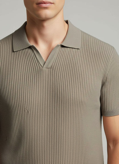 Celio Men Beige Solid Regular Fit Cotton T-Shirts