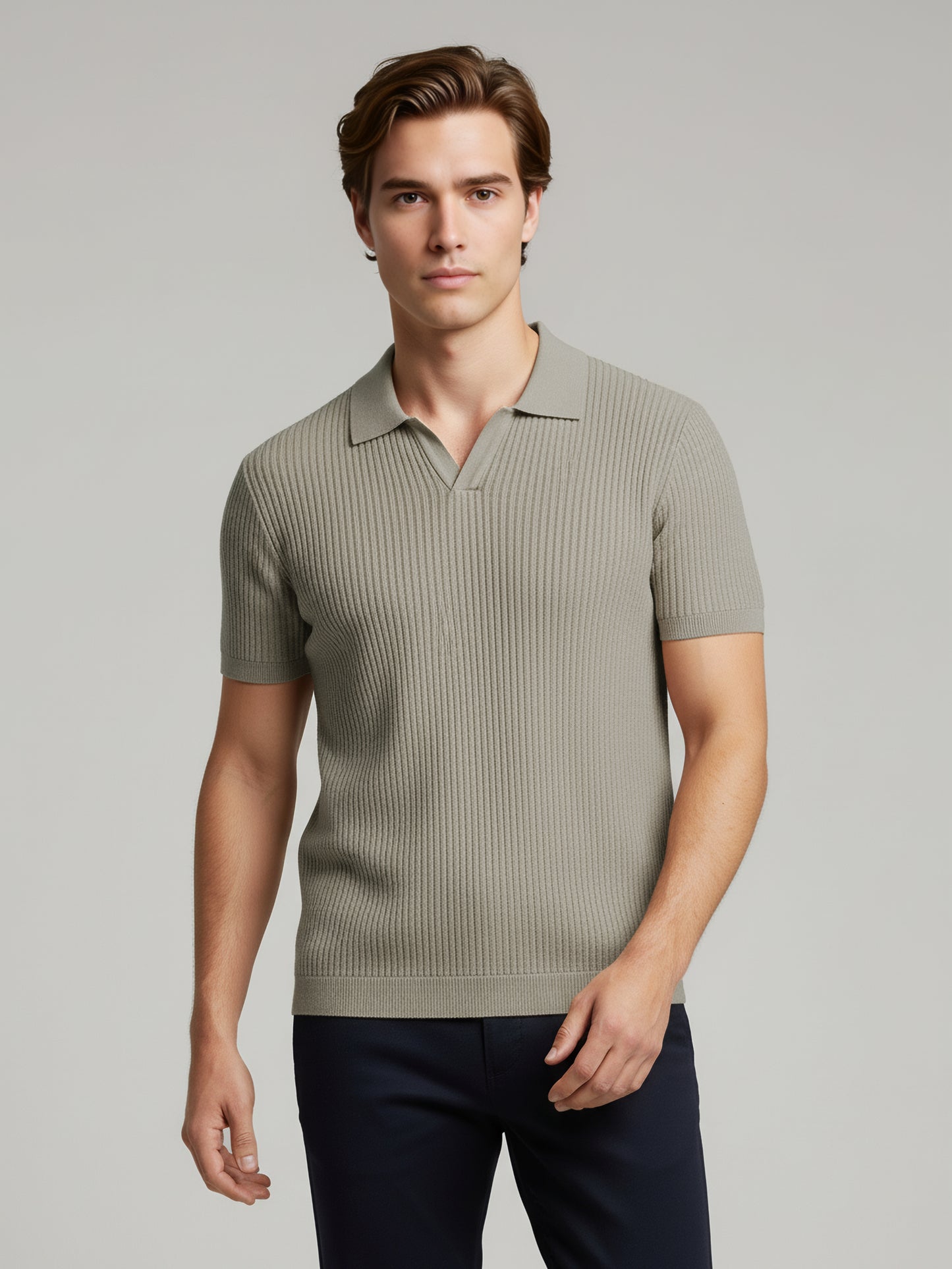 Celio Men Beige Solid Regular Fit Cotton T-Shirts