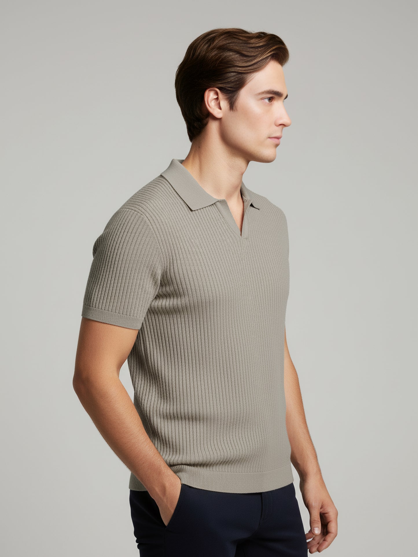 Celio Men Beige Solid Regular Fit Cotton T-Shirts