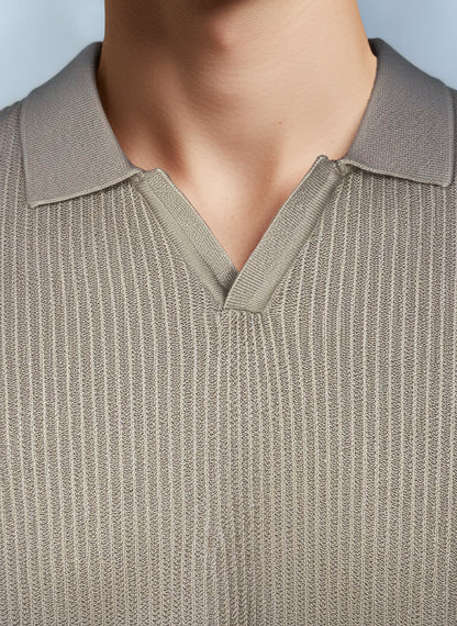 Celio Men Beige Solid Regular Fit Cotton T-Shirts