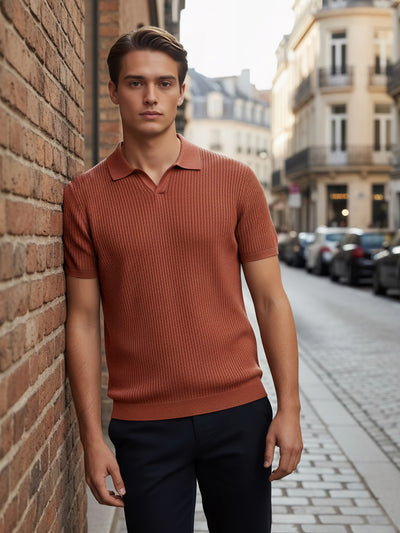 Celio* Men Red Solid Regular Fit Cotton T-Shirts