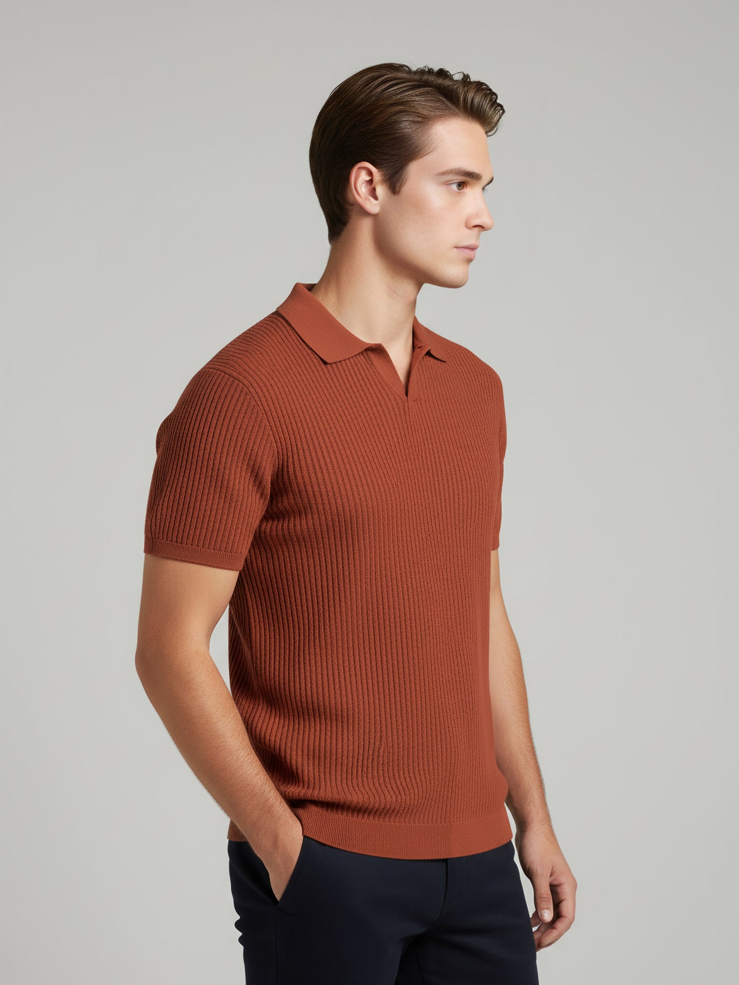 Celio Men Red Solid Regular Fit Cotton T-Shirts