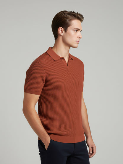 Celio Men Red Solid Regular Fit Cotton T-Shirts