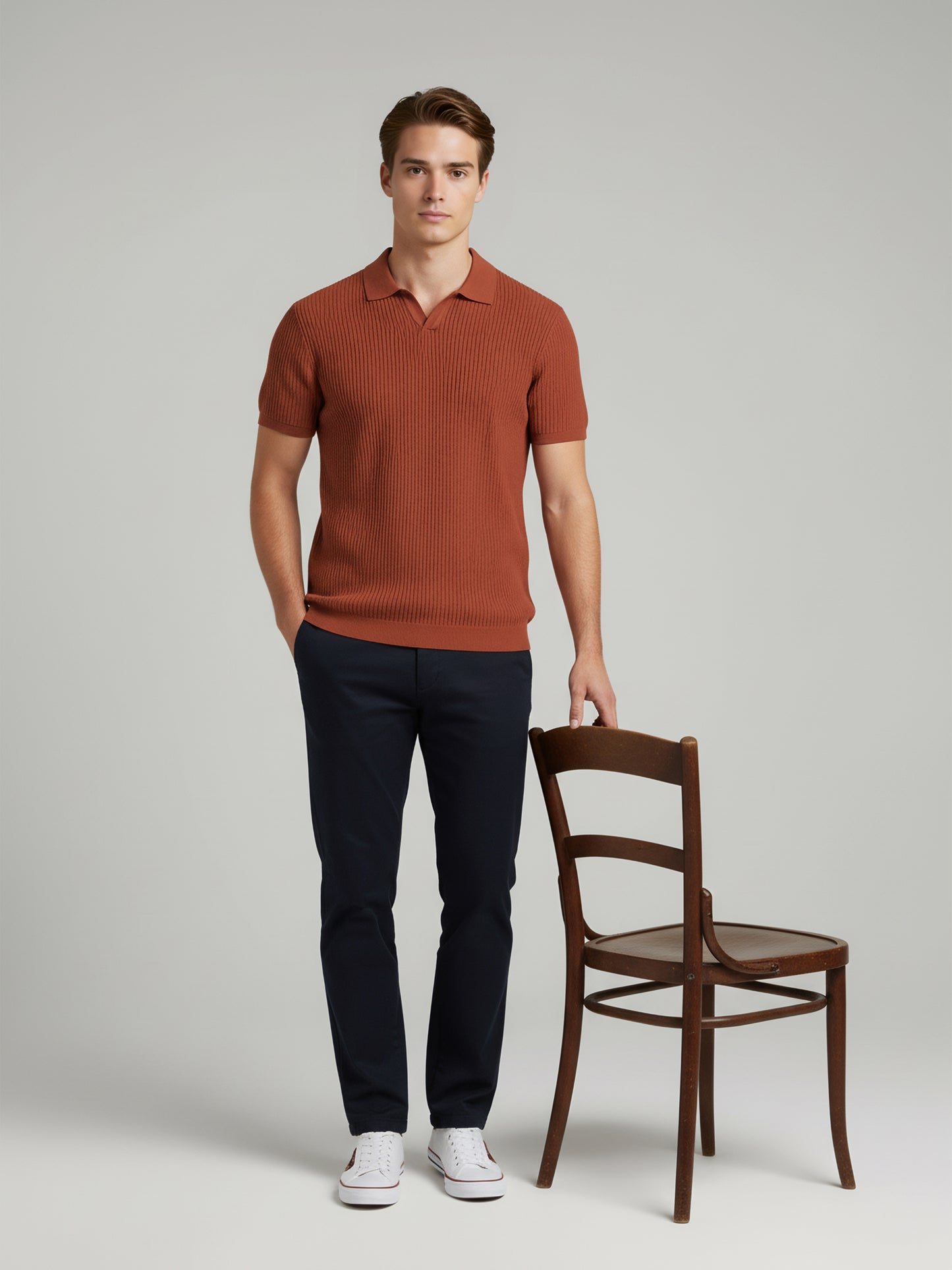 Celio Men Red Solid Regular Fit Cotton T-Shirts