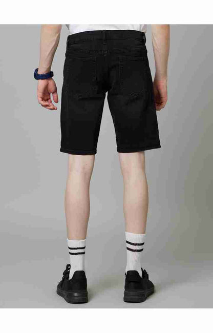 Black Regular Fit Shorts