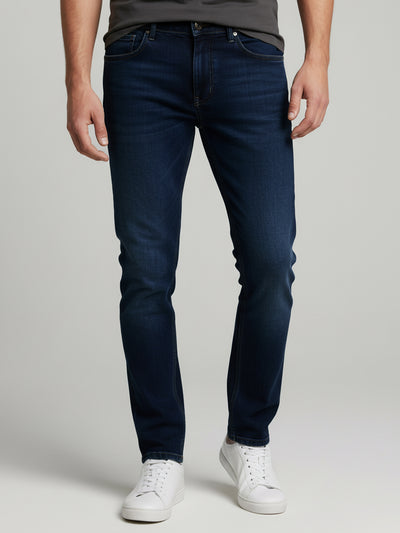 Celio* Men Blue Solid Skinny Fit Cotton Jeans