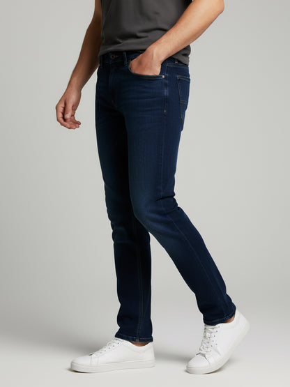 Celio Men Blue Solid Skinny Fit Cotton Jeans