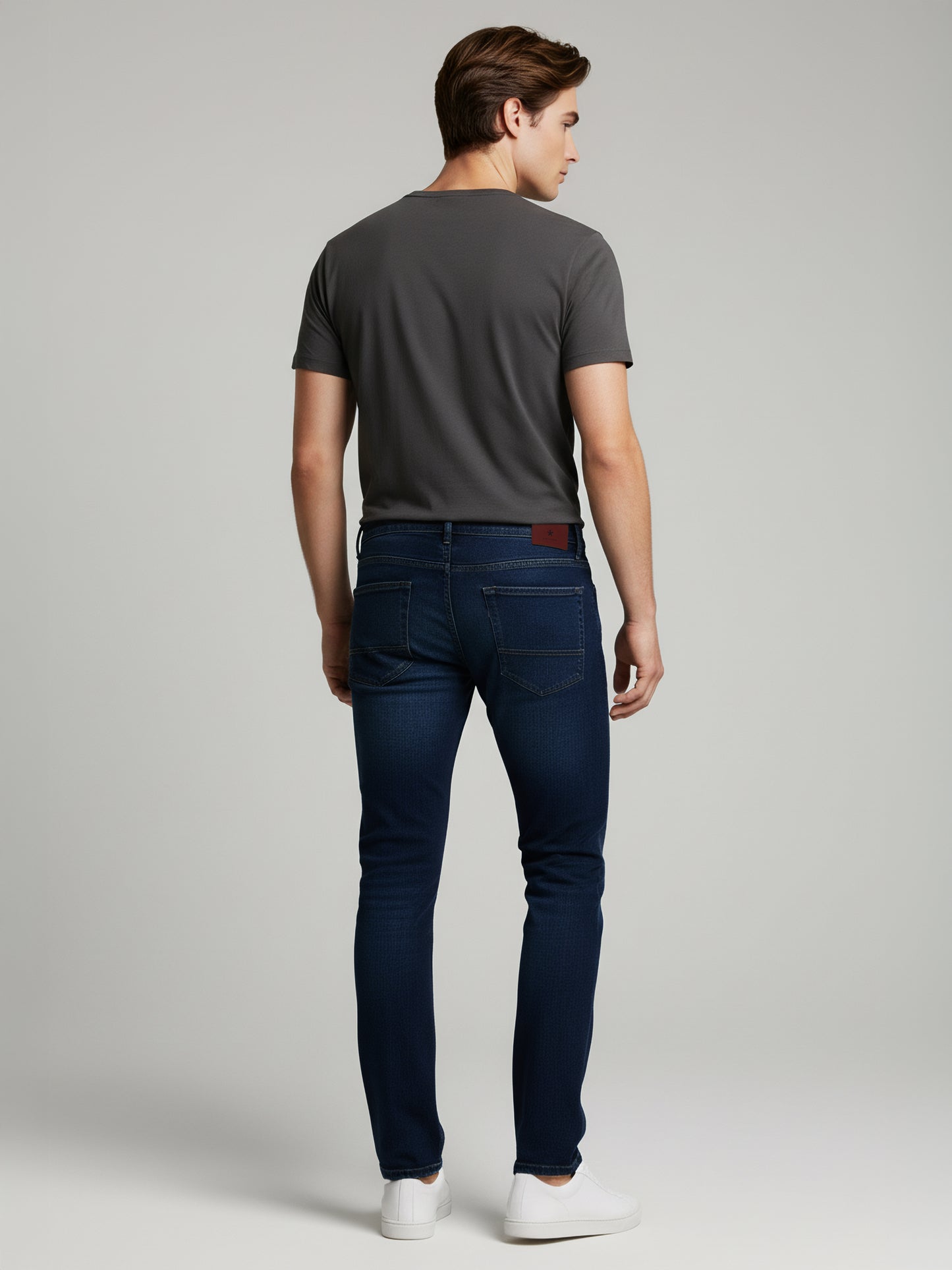 Celio Men Blue Solid Skinny Fit Cotton Jeans