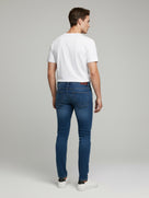 Celio* Blue Skinny Fit Solid Cotton Jeans for Men