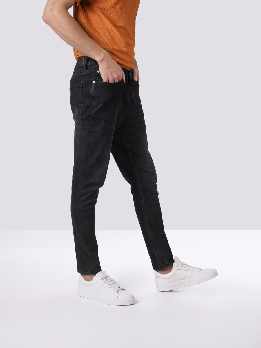 Celio* Skinny Fit Cotton Men Solid Black Jeans