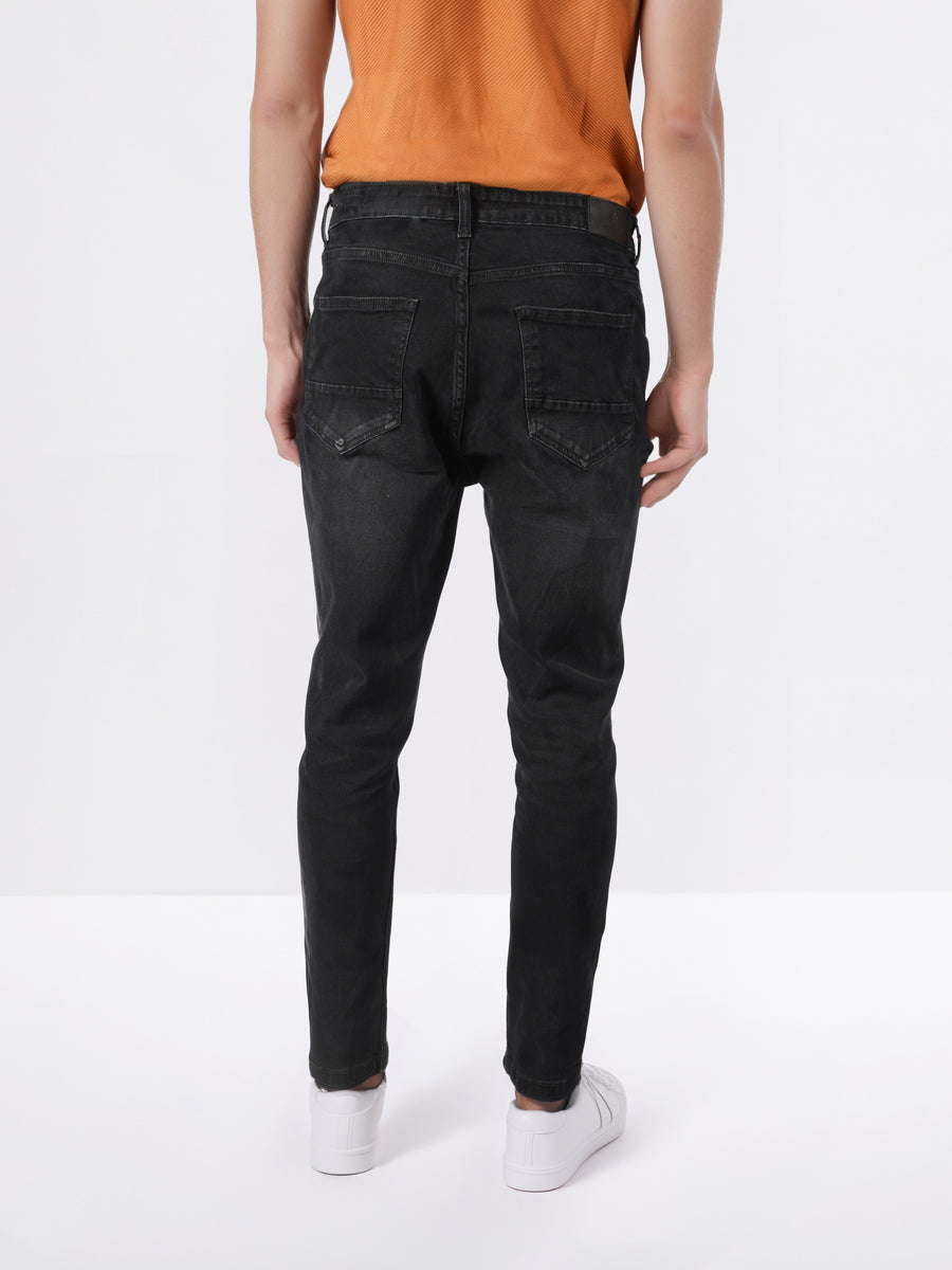 Celio* Skinny Fit Cotton Men Solid Black Jeans