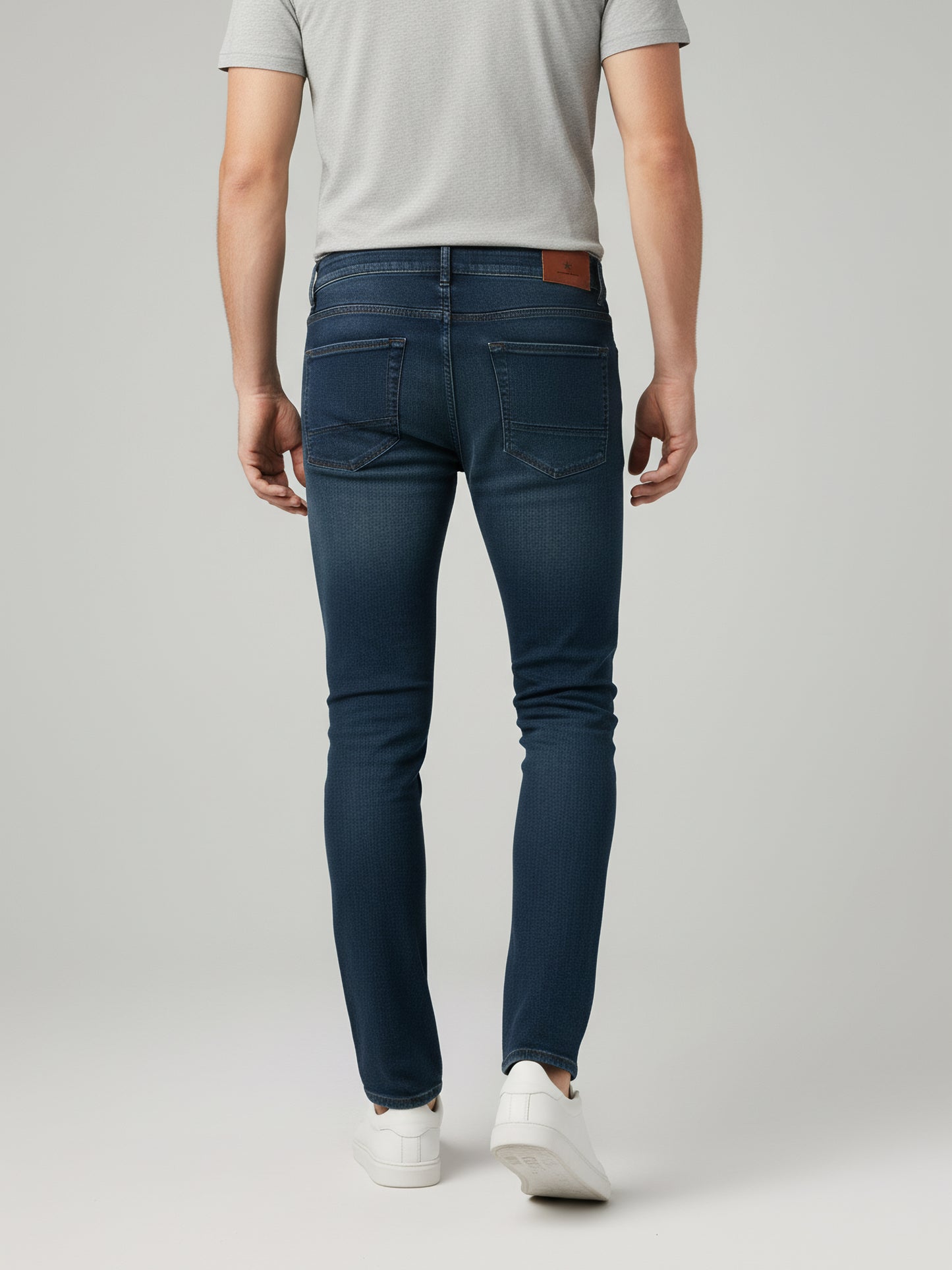 Celio* Men  Blue Solid Skinny Fit Cotton Jeans
