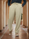 Celio* Men Beige Solid Loose Fit Viscose Trousers