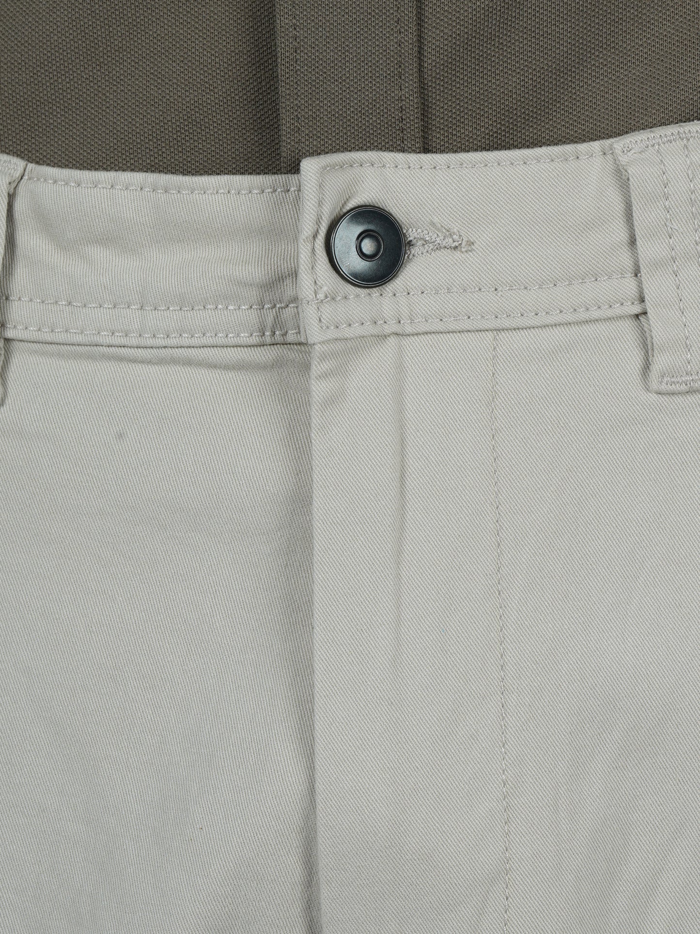 Celio* Men Beige Solid Baggy Fit Cotton Trousers