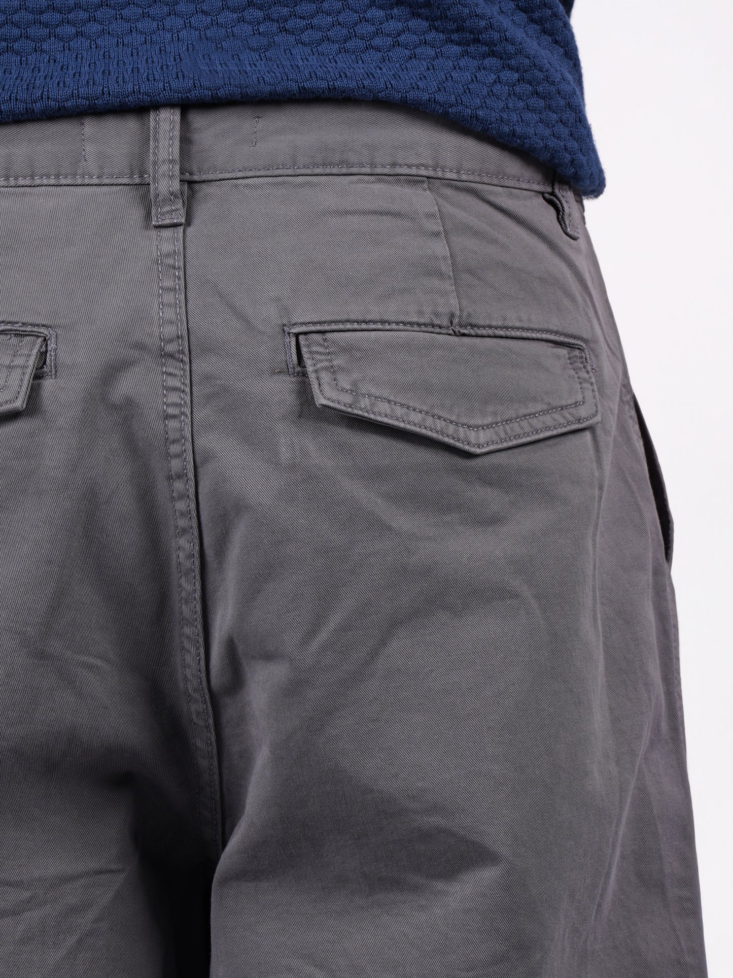 Celio* Men Grey Solid Baggy Fit Cotton Trousers