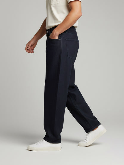 Celio* Men  Black Solid balloon-fit Cotton Jeans