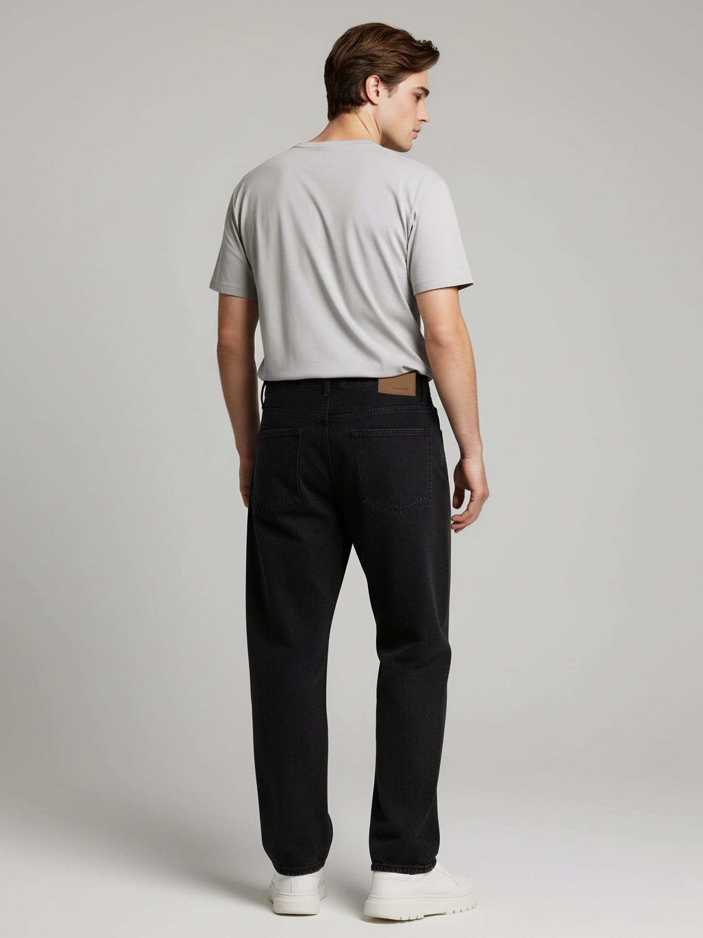 Celio* Men  Black Solid balloon-fit Cotton Jeans