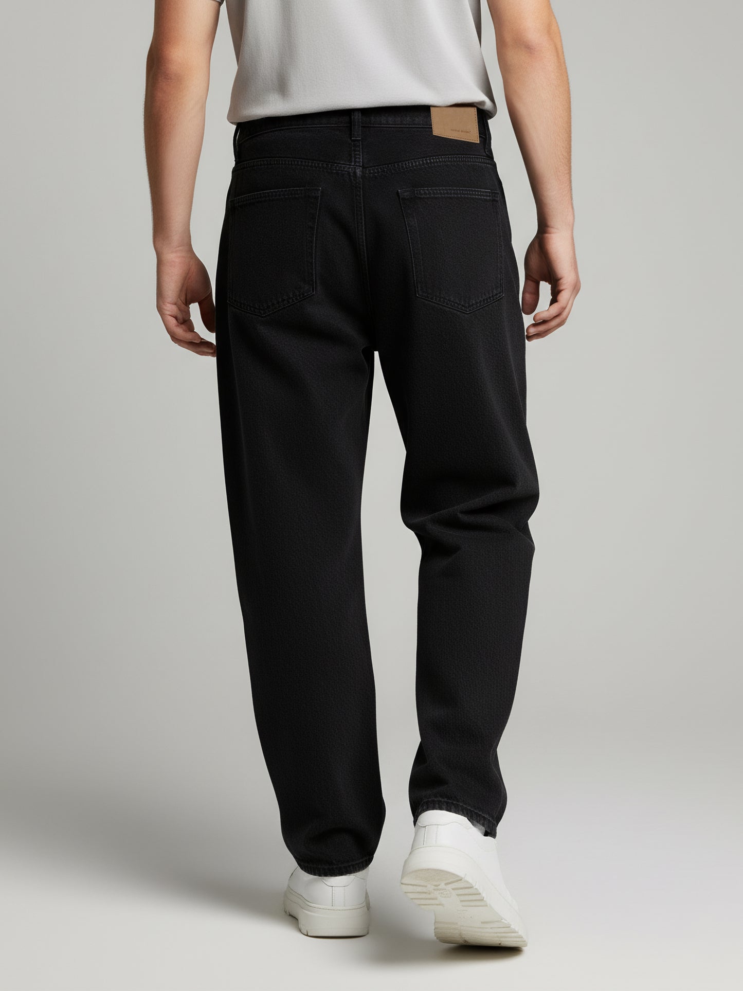 Celio* Men  Black Solid balloon-fit Cotton Jeans