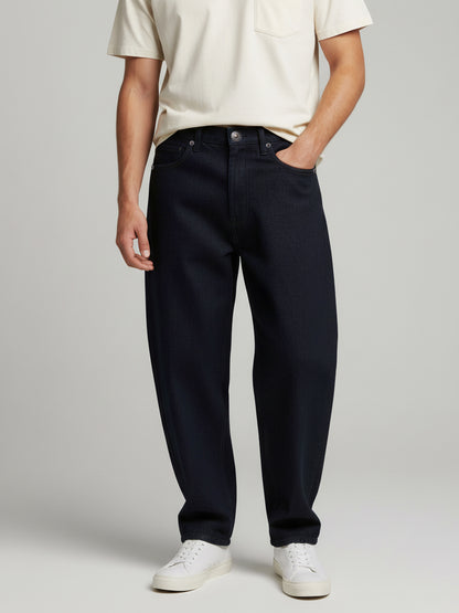 Celio* Men  Black Solid balloon-fit Cotton Jeans