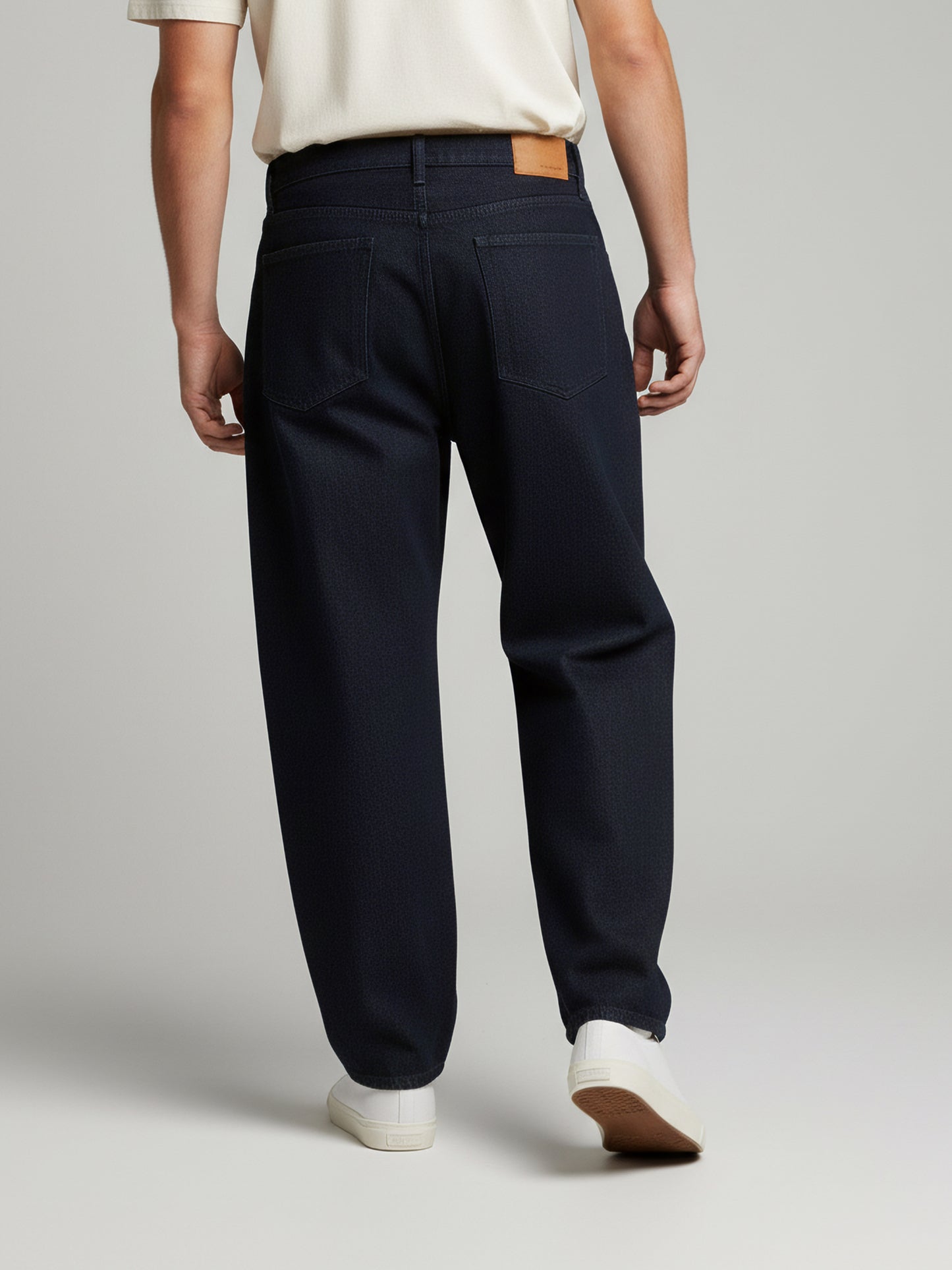 Celio* Men  Black Solid balloon-fit Cotton Jeans