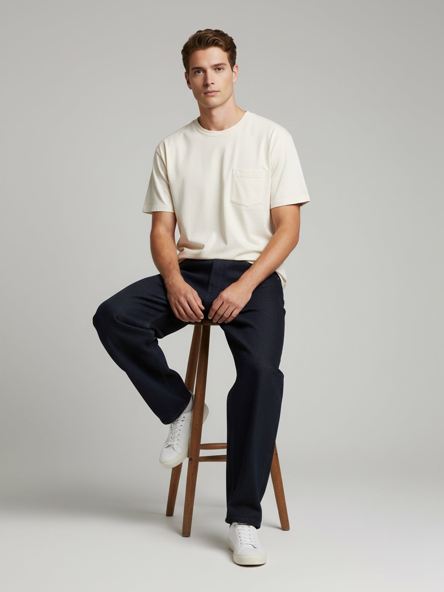 Celio* Men  Black Solid balloon-fit Cotton Jeans