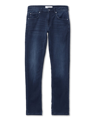 Celio* Blue Cotton Slim Fit Solid Jeans for Men