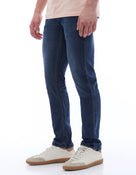 Celio* Blue Cotton Slim Fit Solid Jeans for Men