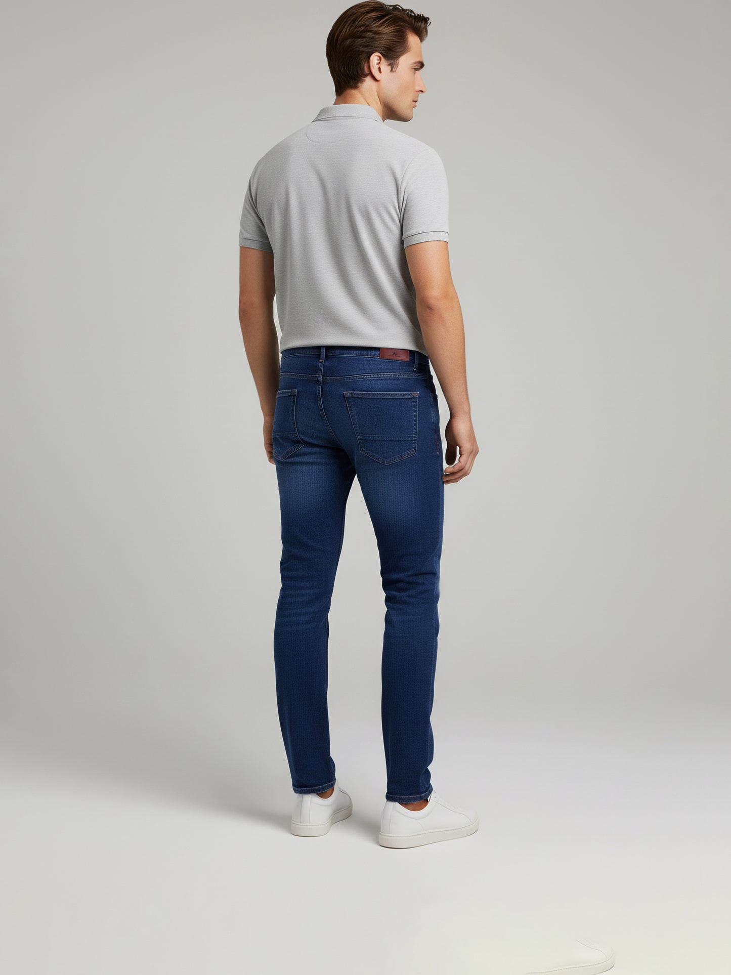 Celio* Men  Blue Solid Bootcut Cotton Jeans