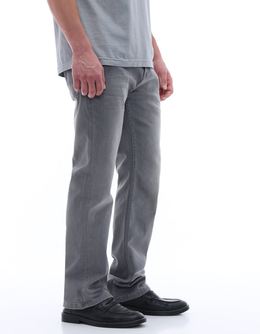 Celio Twill Bootcut Fit Cotton Poly Blend Grey Jeans