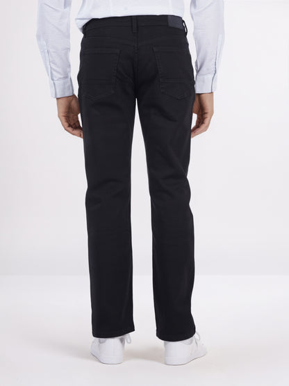 Celio* Men Black Solid Bootcut Fit Cotton Jeans