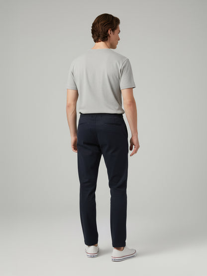 Celio* Men Black Solid Jogger Fit Cotton-Tencel-Blend Trousers